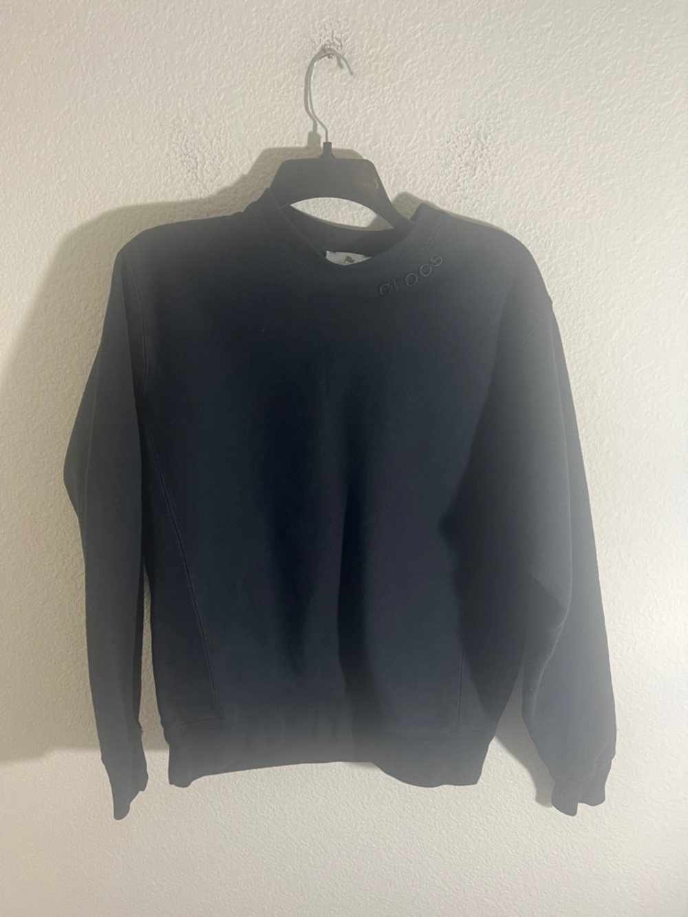 CROCS 100% cotton Crewneck Pullover Sweatshirt S cottagecore outdoor